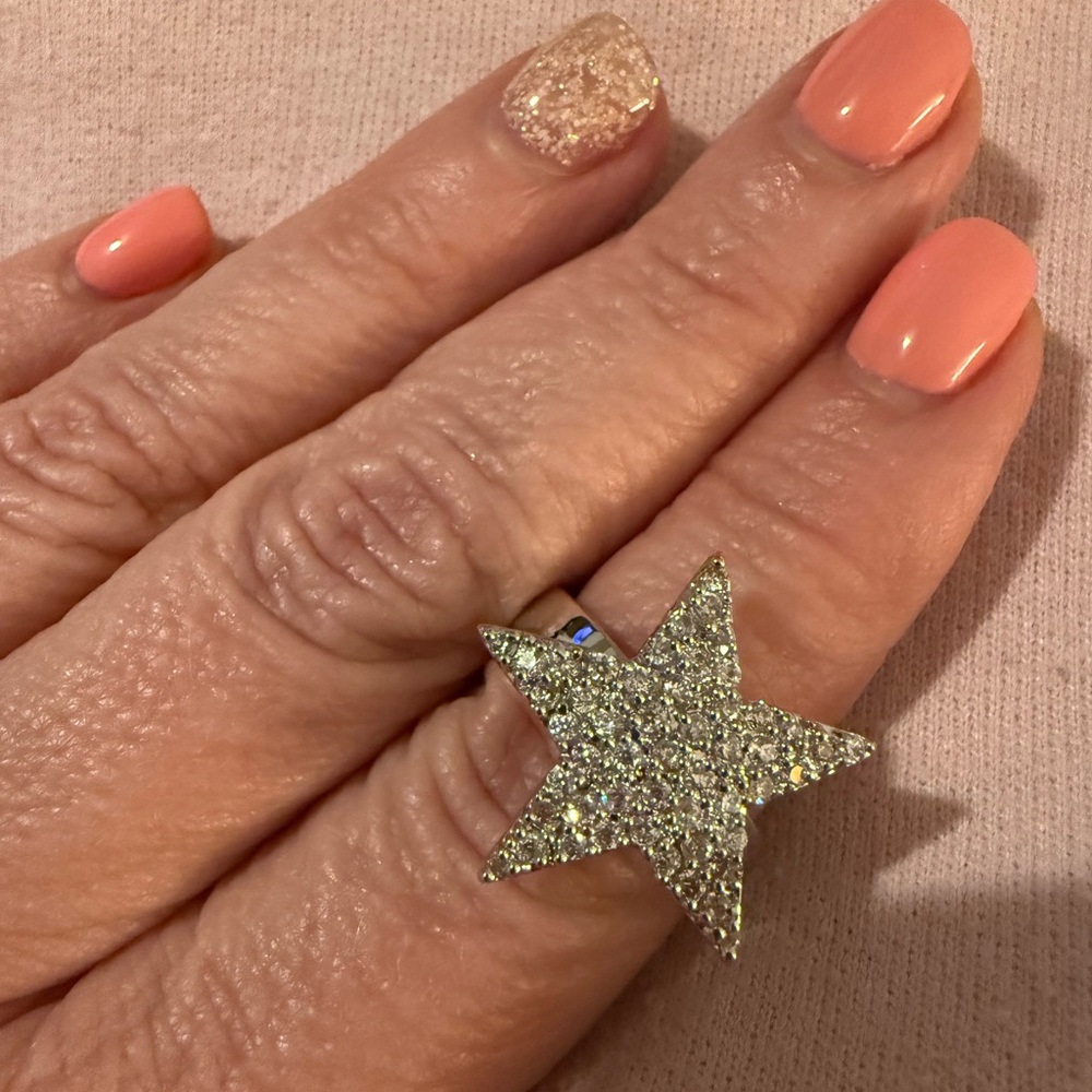 Park Lane “Starlight” Silver Star Ring size 8